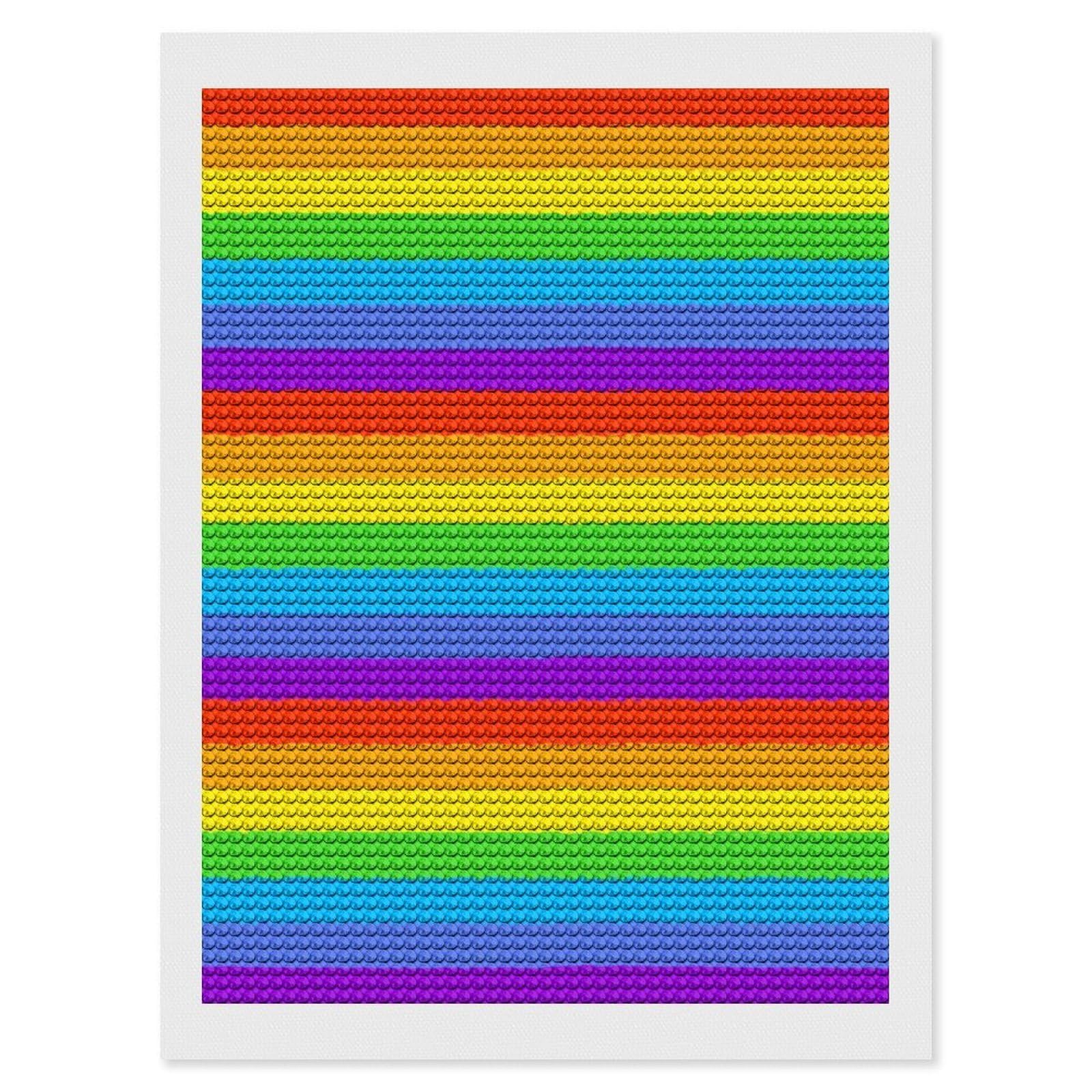 Nclqvjxzkhw Style Lgbt Flag Colors Diamond Art Painting For Adult Round Diamonds Pictures Arts Crafts Home Wall Decor 12"X16"