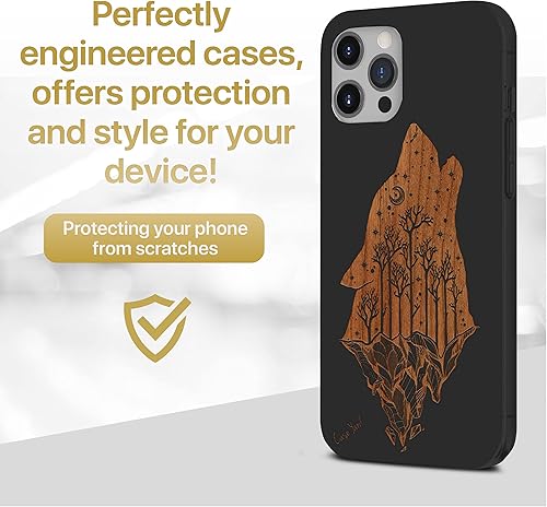 Miniatura 2 de CaseYard - Funda híbrida prémium para iPhone 87 (protección regular), hecha en California, (color negro)