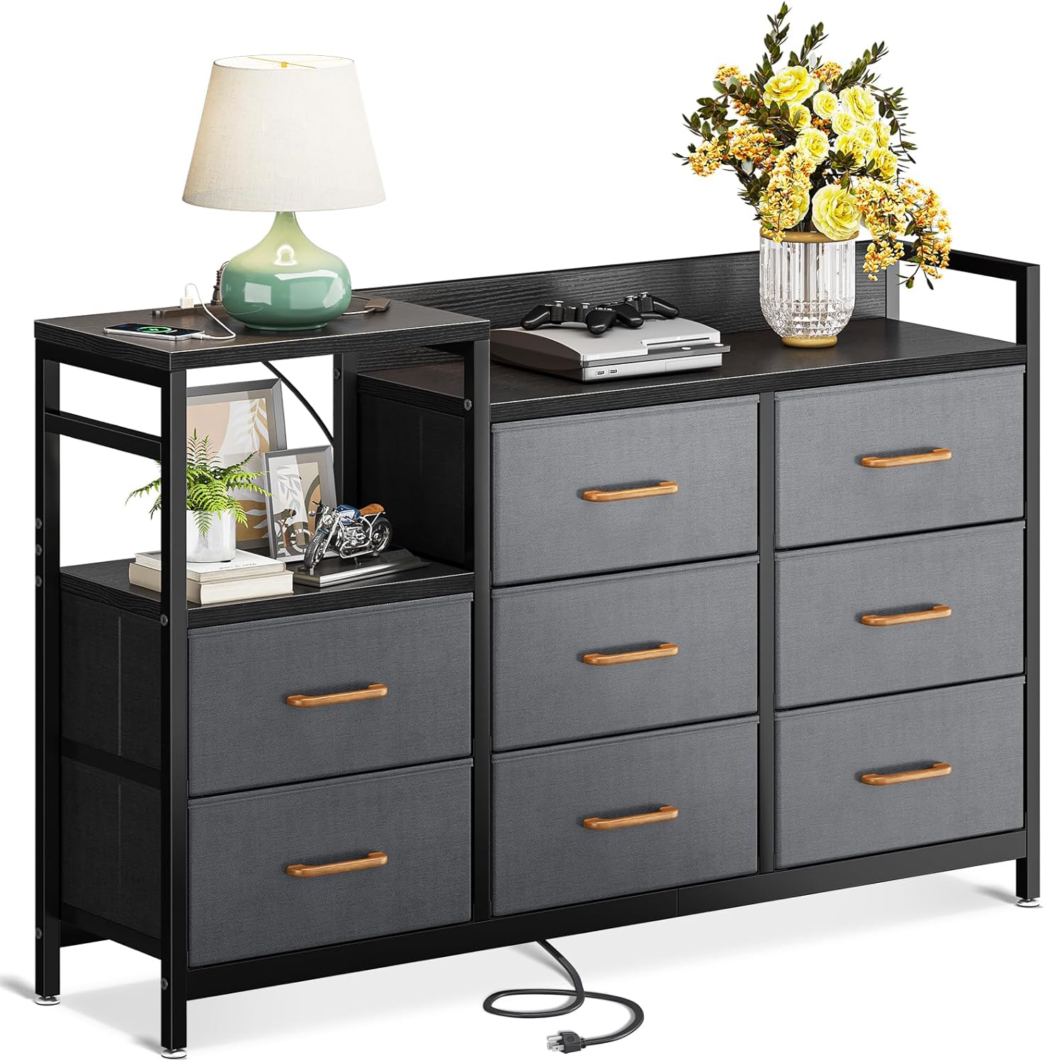 値下フランスベッド ナイトテーブル ダークブラウン 日本製 コンセント