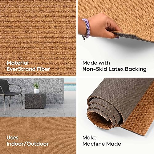 Miniatura 3 de Furnish my Place Alfombra de felpa de color liso, 2 pies, redonda, apta para mascotas y niños, resistente a las manchas y a la decoloración,