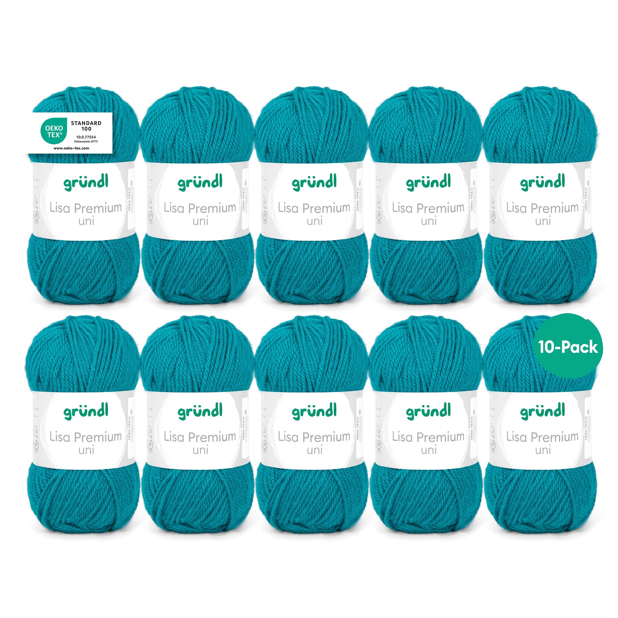 Grundl Lisa Premium uni 50g - petrol 49 -Pack of 10
