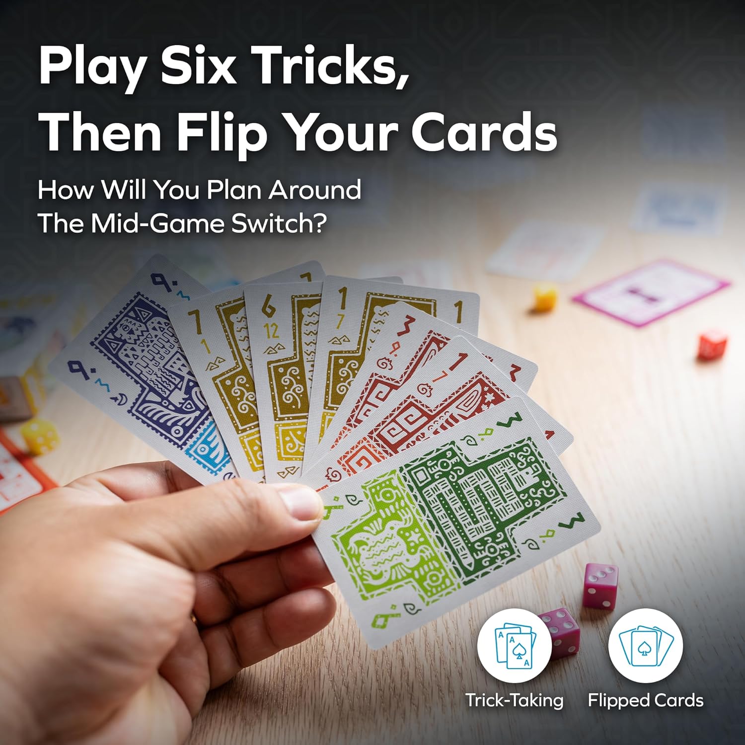 Allplay Prey Board Game - A Tiny Trick-Taker that Fits in Your Pocket - Flip Your Cards Over Halfway Through - Travel-Sized for Adults & Families - 3-4 Players 20 Minutes Ages 11+