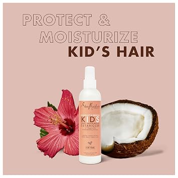 SheaMoisture Kids Detangler for Curly Hair, Extra Moisturizing Coconut & Hibiscus with Shea Butter, 8 oz