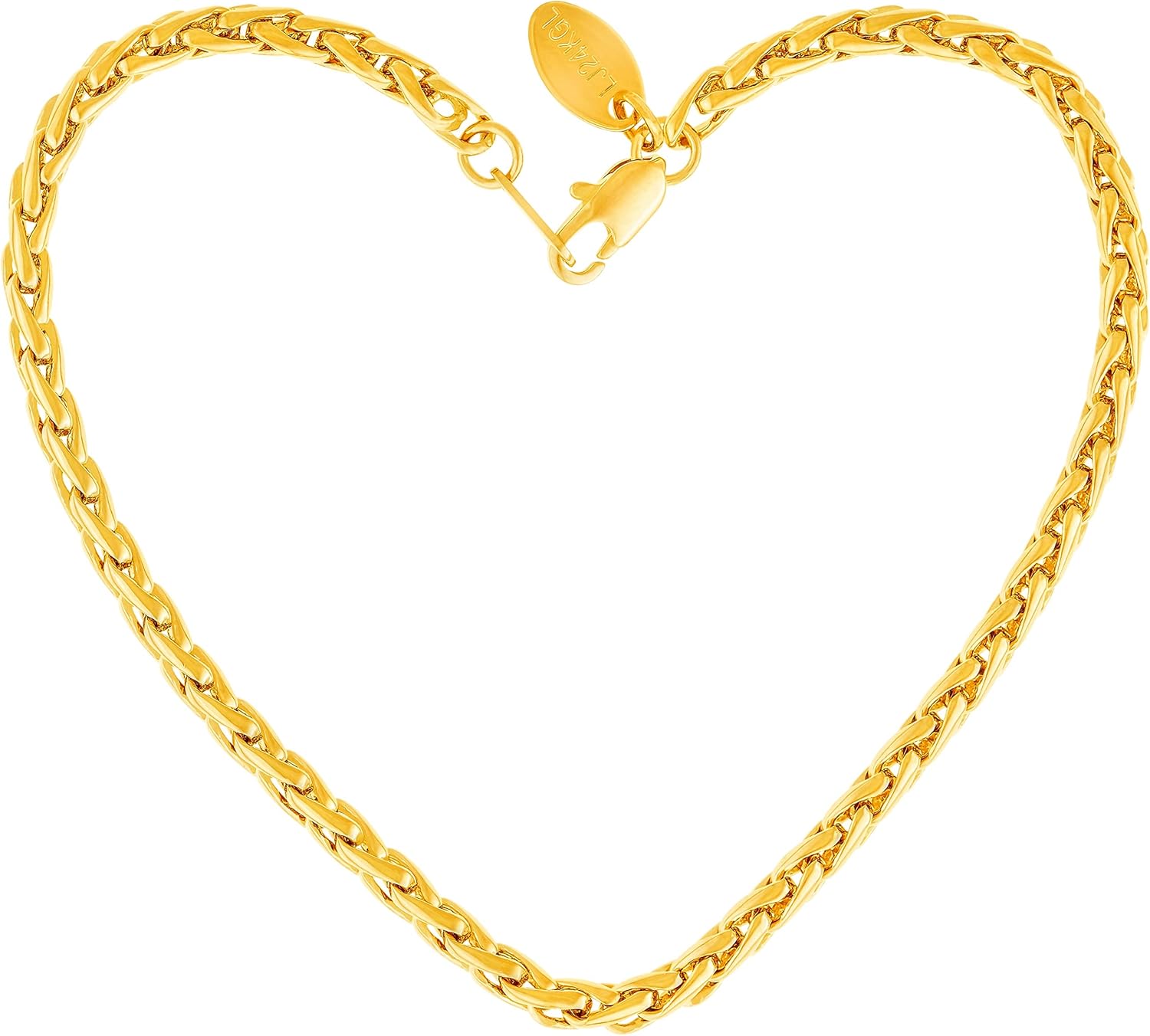 LIFETIME JEWELRY Womens Gold Anklet Ponytail anklet for Girls and Teen 24k Real Gold Plated Ankle Bracelet