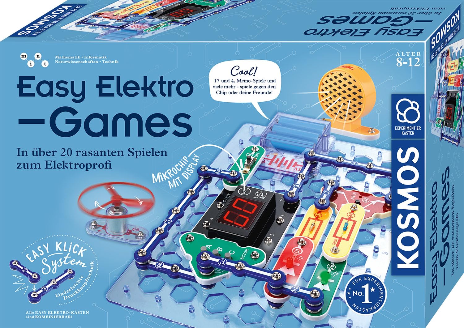 KOSMOS Easy Elektro - Games, Experimentierkasten zu Elektrotechnik | Spielerisches Lernen über Stromkreise beim Programmieren von Mini-Games, für Kinder von 8 bis 12 Jahren