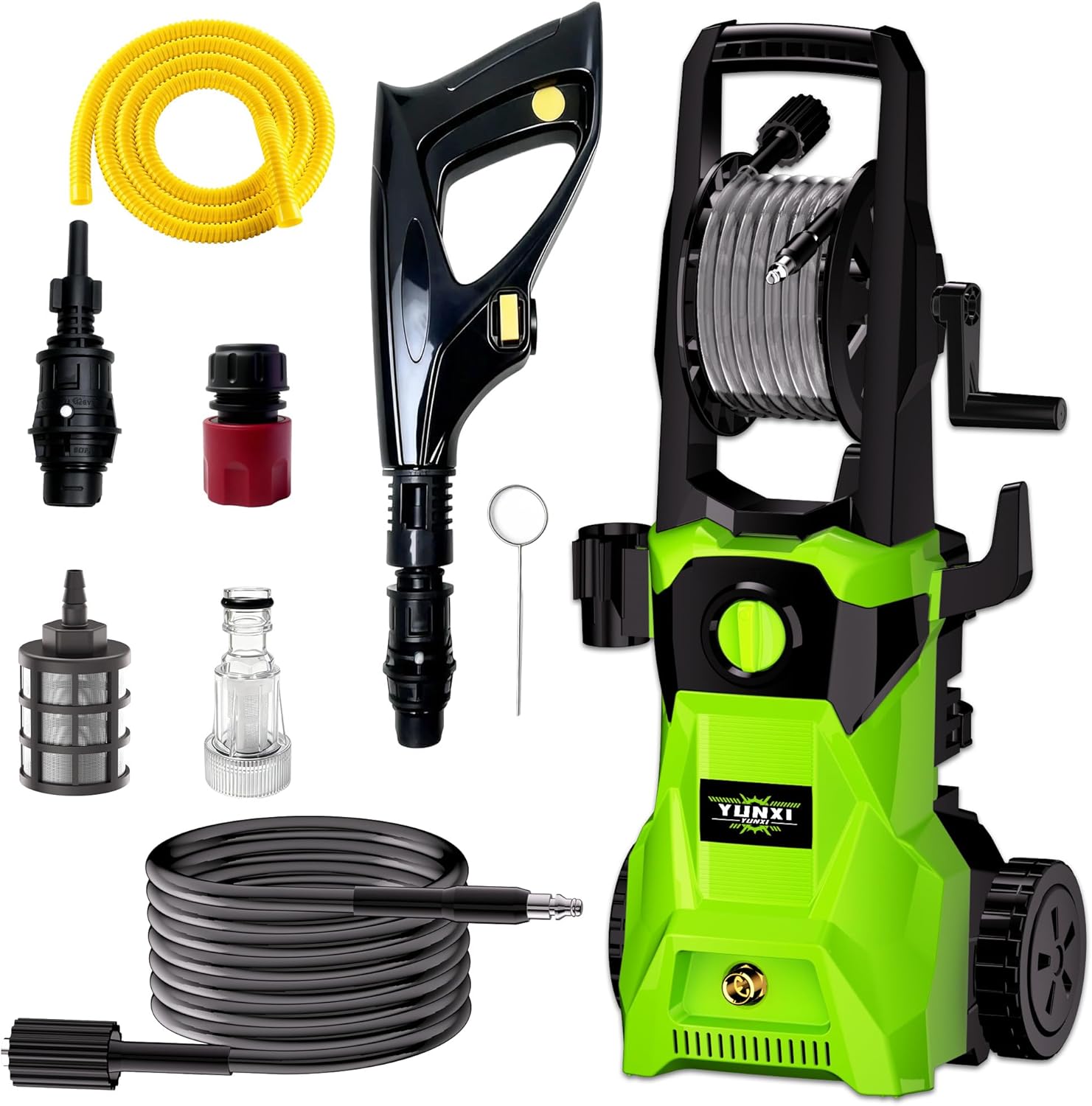 Upgrade high-Pressure Cleaning Machine, Used for Cars, Lanes, terraces, Fences, Green Spaces, Portable Heavy-Duty high-Pressure Cleaning Machine (Upgrade high-Pressure car wash Machine+Accessories)