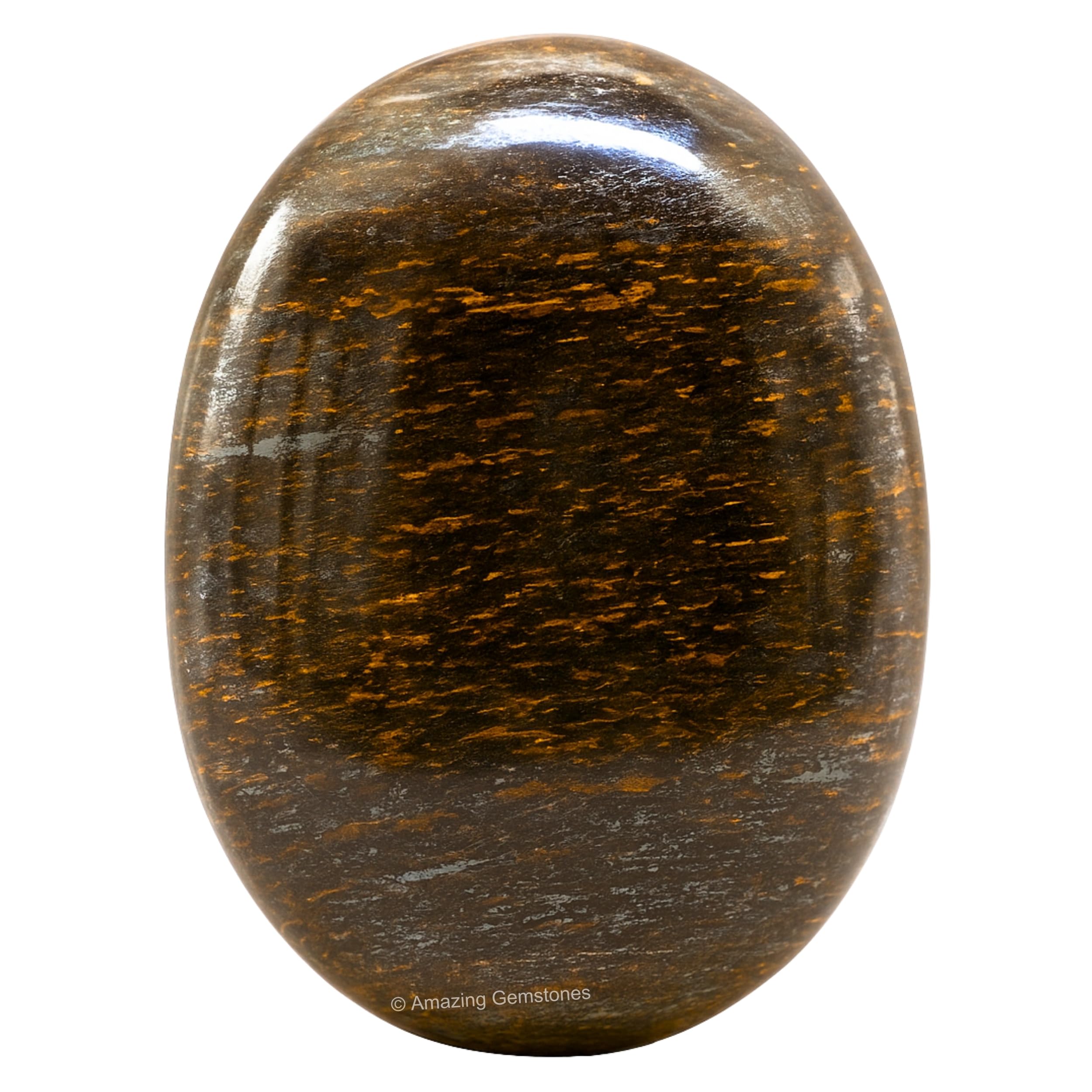 Bronzite Crystal Palm Stone, 45-50mm Large Meditation Healing Crystal