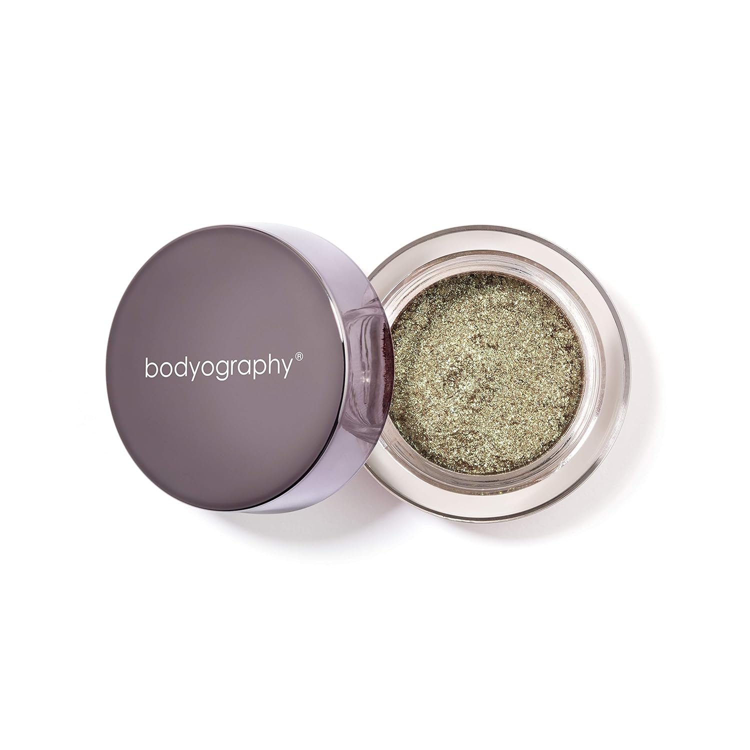 Bodyography Glitter Pigment Eye Shadow | Long Wear Shimmer Eyeshadow | Vegan, Talc & Paraben Free | Cream Powder Formula | Prism (Green/Brown) 1.5 g
