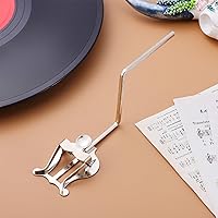 Vista 8 de Soporte de música portátil para saxofón, altura ajustable, diseño plegable, soporte resistente, plateado