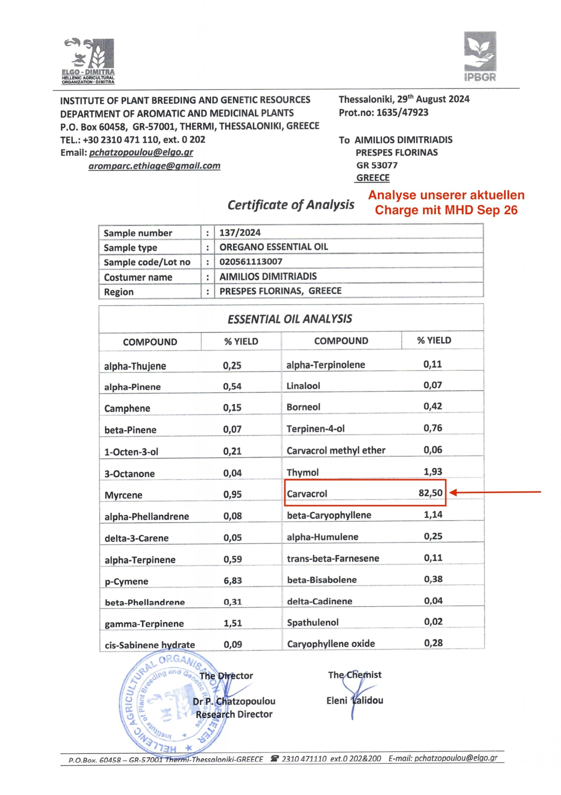 Olio di origano biologico di produzione propria (Origanum Vulgare Hirtum), flacone da 10 ml, molto intenso, puro olio a spettro completo