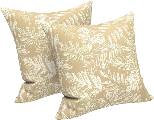 Miniatura 40 de LVTXIII - Juego de fundas para cojines de sofá, patio o sillón de exteriores, cuadradas y decorativas, 2 unidades de 16" x 16", sin relleno