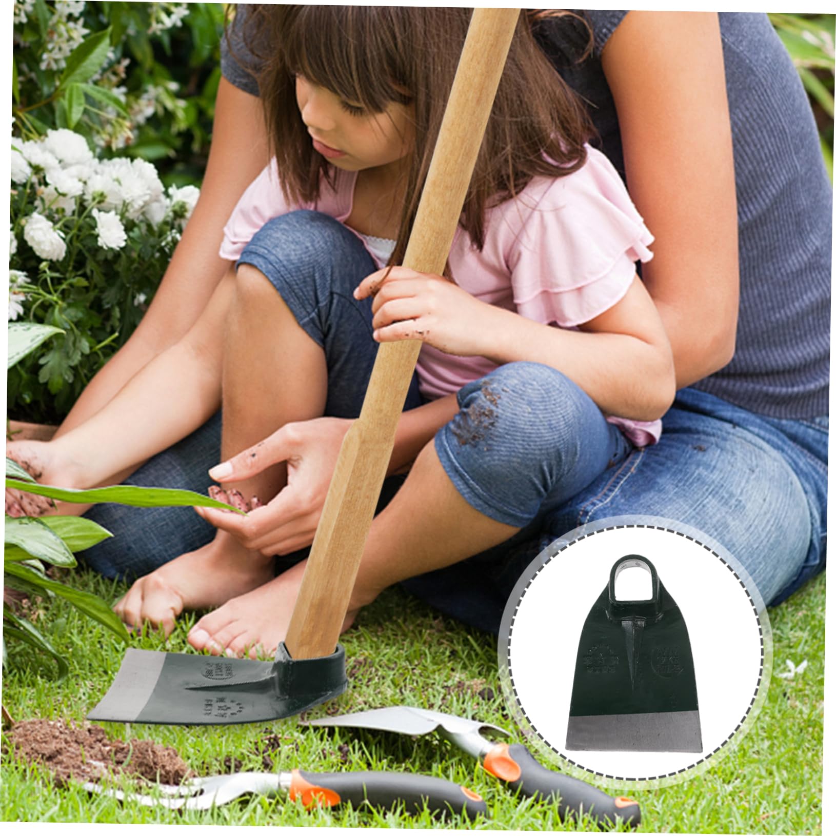 Gartenhackenkopf Aus Stahl Kleine Handgehaltene Hacke Gartenhackenwerkzeug Für Blumenpflanzhacke Robuste Haushaltshacke Für Gartenarbeit
