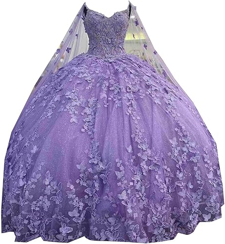 Vestidos de fiesta de quinceañera Charro con cuello en V y flores florales 3D con purpurina y vestido de baile