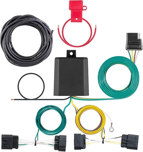 CURT 56336 - Arnés de cableado de remolque personalizado de 4 pines, se adapta a Dodge Durango seleccionado, color negro