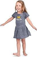 Vista 7 de Little King NCAA Knobby - Vestido para niñas pequeñas, tallas 2T, 3T y 4T