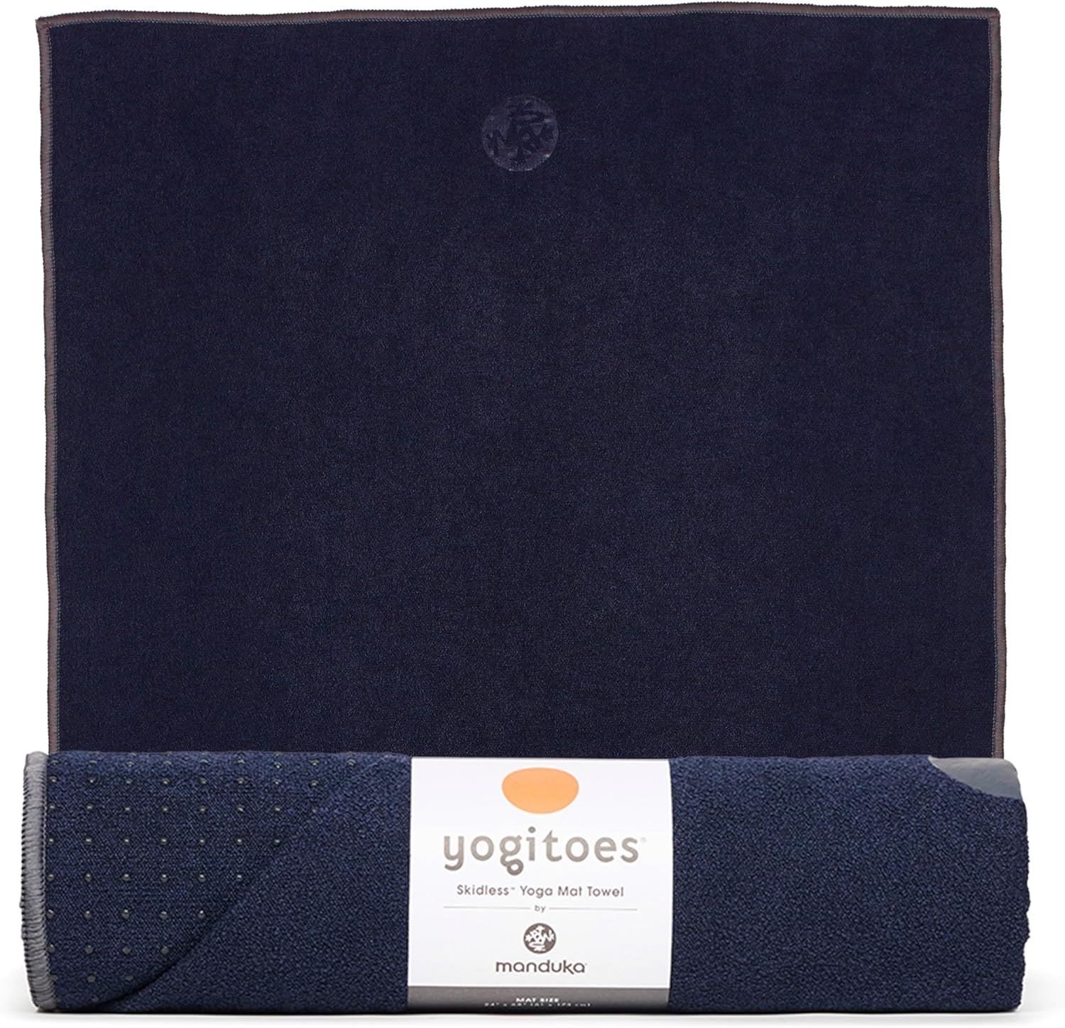 Manduka Yogitoes Hot Yoga Mat Towel – 71″ | Moisture Activated Grip | Patented Silicone Nubs | Highly Absorbent, Durable & Easy Care | Made from Recycled Materials | 71 x 24 Inches