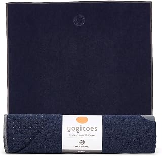 Manduka Yogitoes Hot Yoga Mat Towel 71x24 - Patented Skidless Silicone Grip, Ultra Absorbent, Eco-Friendly Recycled Materials