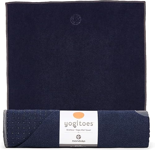Miniatura 12 de Manduka Yogitoes - Toalla para esterilla de yoga caliente, 71 pulgadas, agarre activado por humedad, puntas de silicona patentadas, altamente