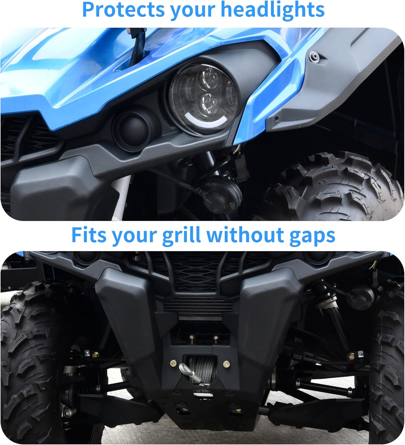 Front Facia for Can-Am Outlander 450 570 2015-2024, Combined Front Fascia Plastic Grill Frame for Can-Am Outlander 450 570 500 MAX L 2015-2024 Accessories, Replace #705009334