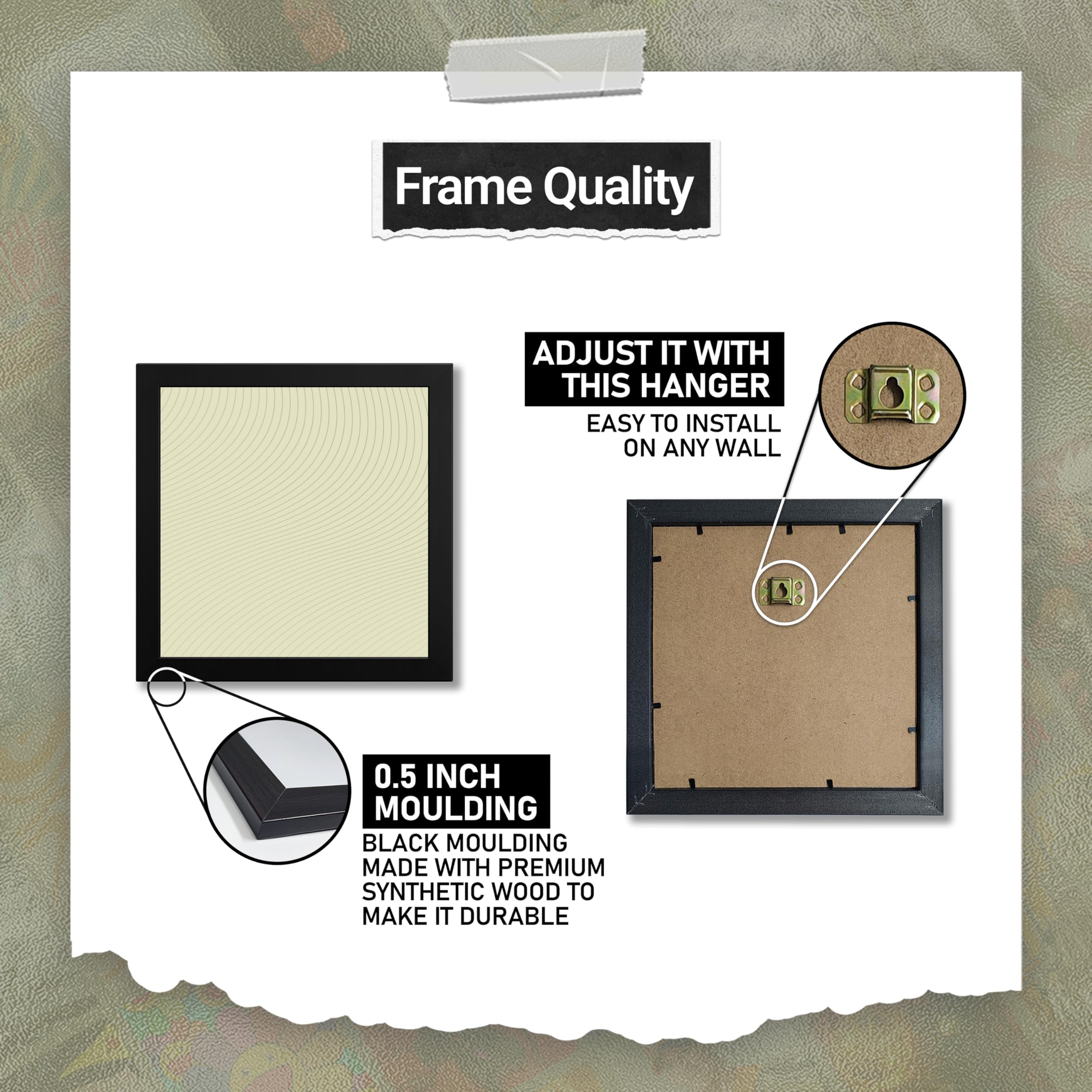 MODERN GALLERY MART Motivational Quotes Poster with Frame - Size 8x8 Inch Inspirational Wall Art Frame for Office, Bedroom & Home Decor (Motive_05) 4