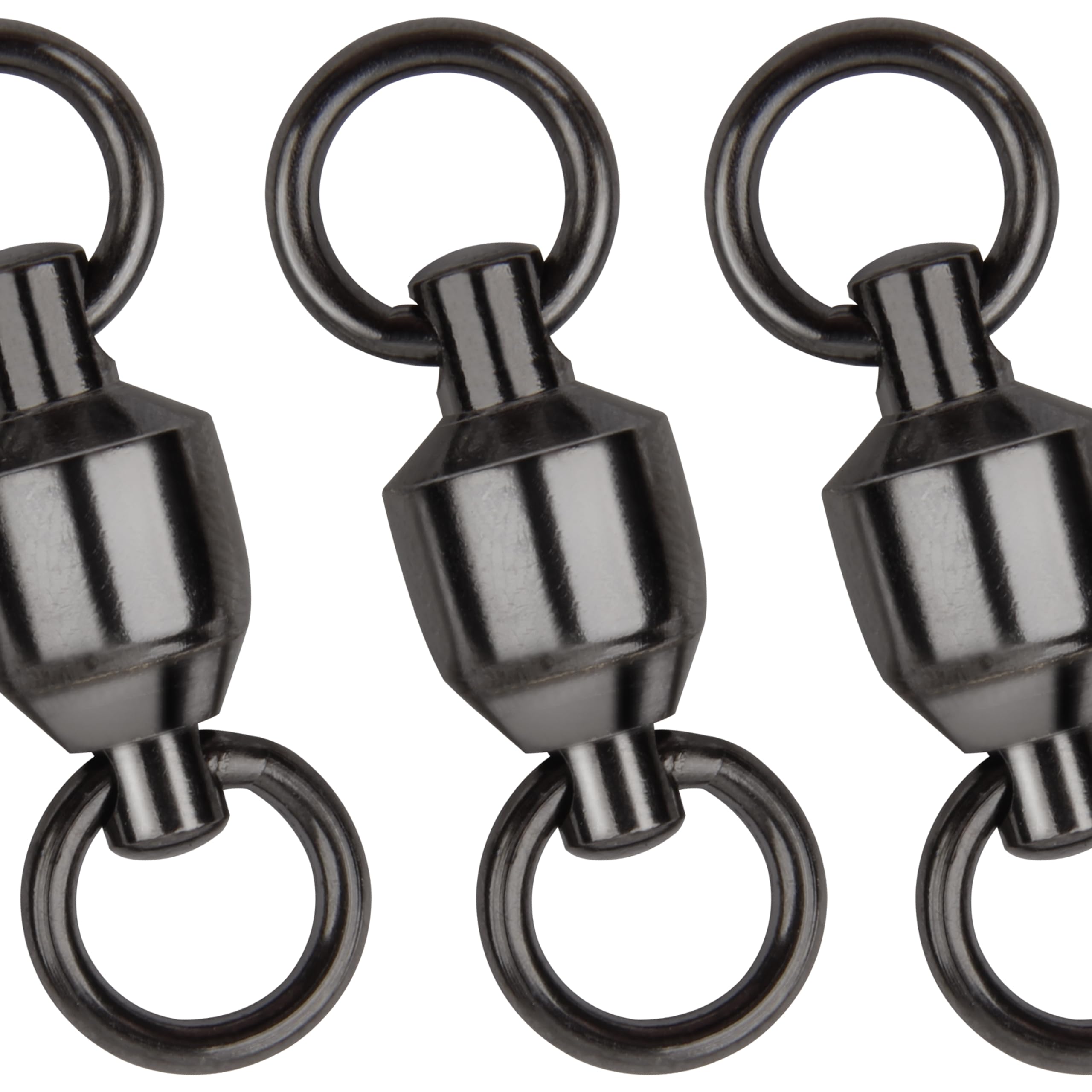 Ball Bearing Swivels Fishing Barrel Swivel, 20pcs Swivels Fishing Tackle High Strength Fishing Swivels Stainless Steel Solid Welded Ring Fishing