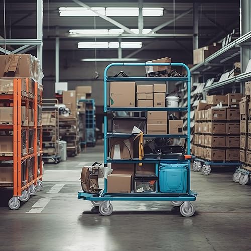 Miniatura 38 de Ruedas giratorias de 3.5 pulgadas, ruedas giratorias resistentes con freno, capacidad de carga de 1000 libras en total (2 frenos y 2 giratorios)