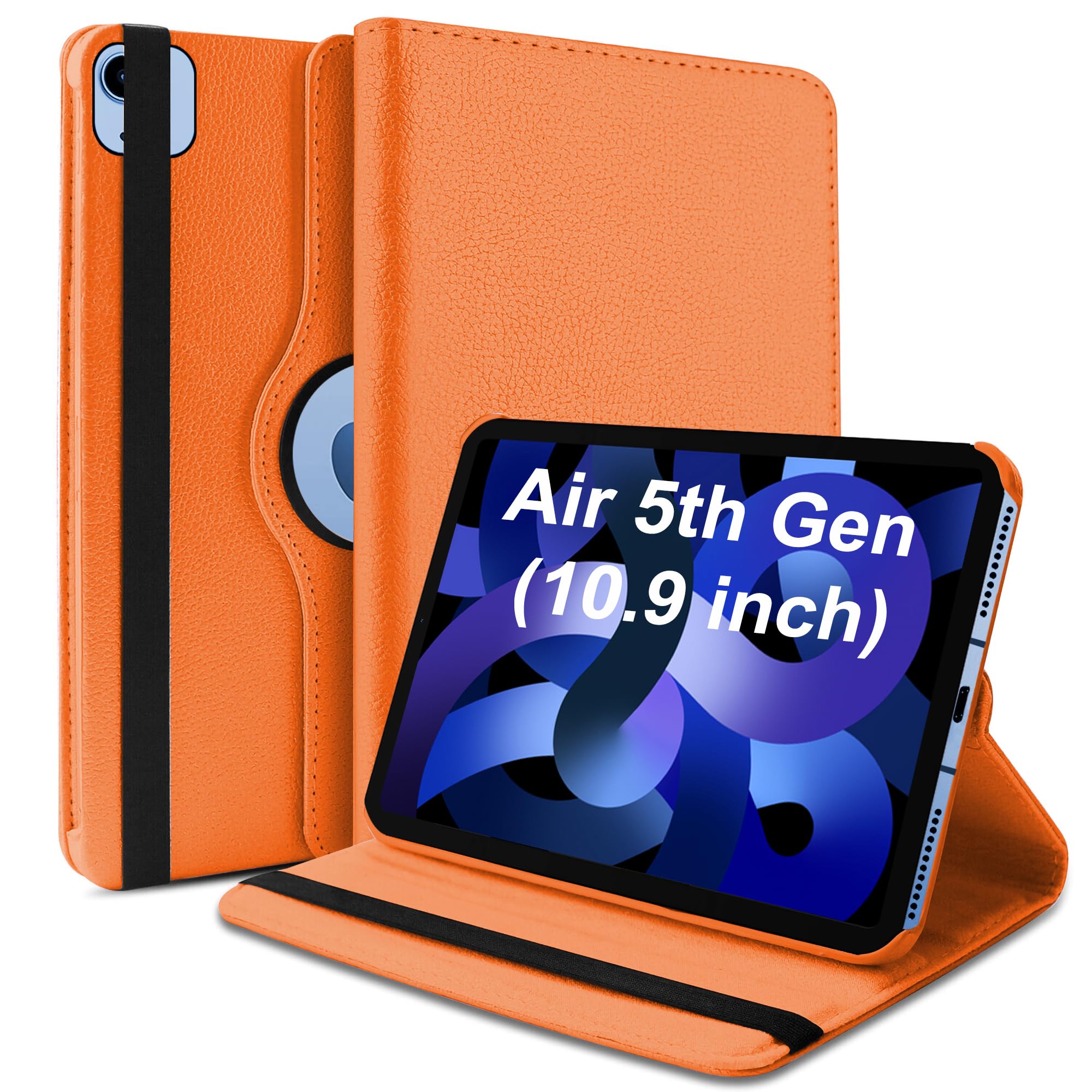 TGK Rotating Cover for iPad Air 5th Gen Cover 10.9 inch (2022), Orange 360 Degree Leather Stand Case (B09WHS3333) Amazon Price History, Amazon Price Tracker