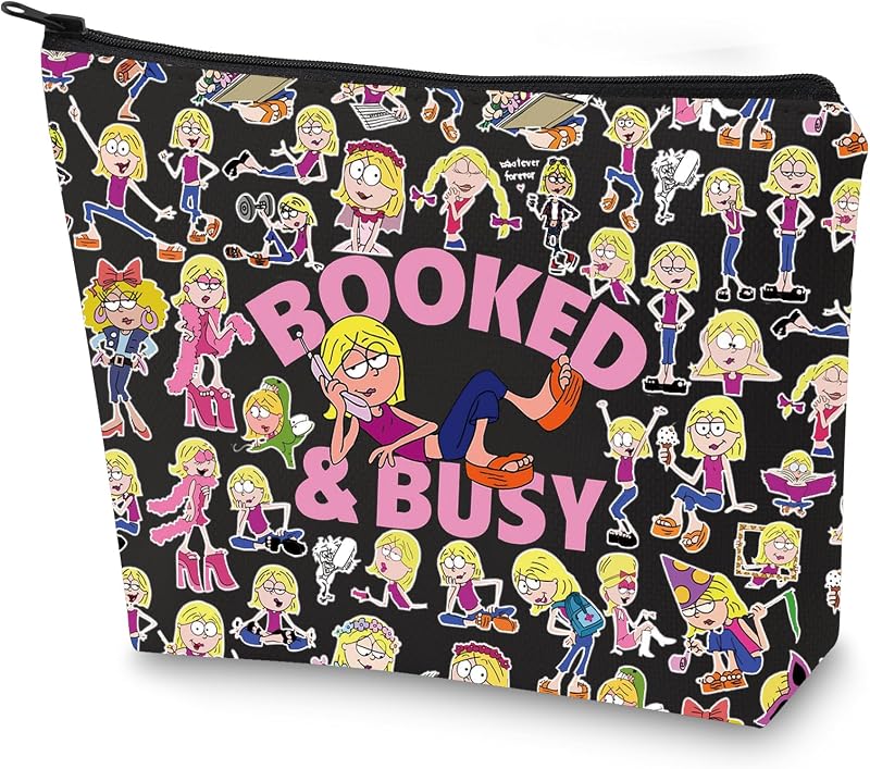 Necessaire WZMPA Gordo & Miranda com zíper, estampa Booked F Bl, 1 unidade