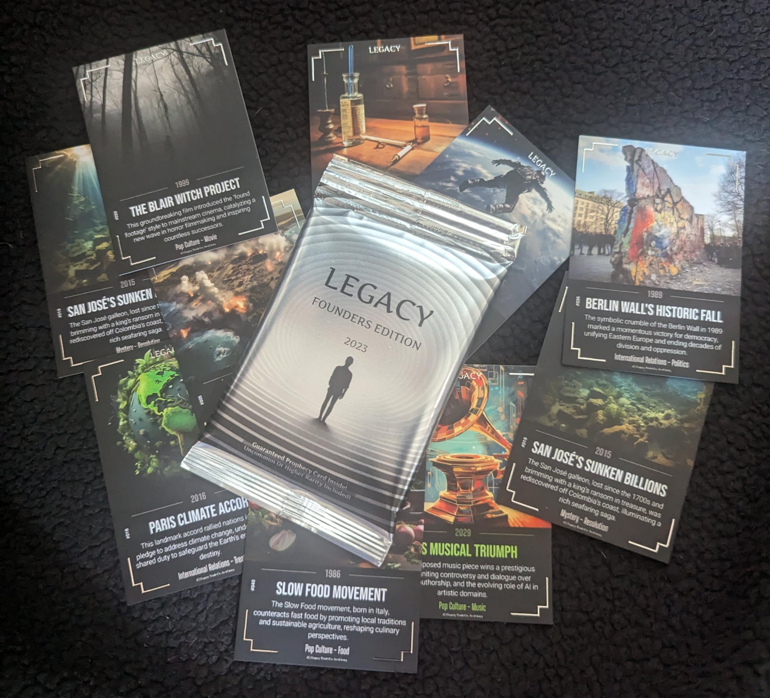Legacy Cards 2023 Founders Edition - Limited Edition Non-Sport Trading Cards. These are The Final Packs Ever Made - Once They’re Gone, They’re Gone!