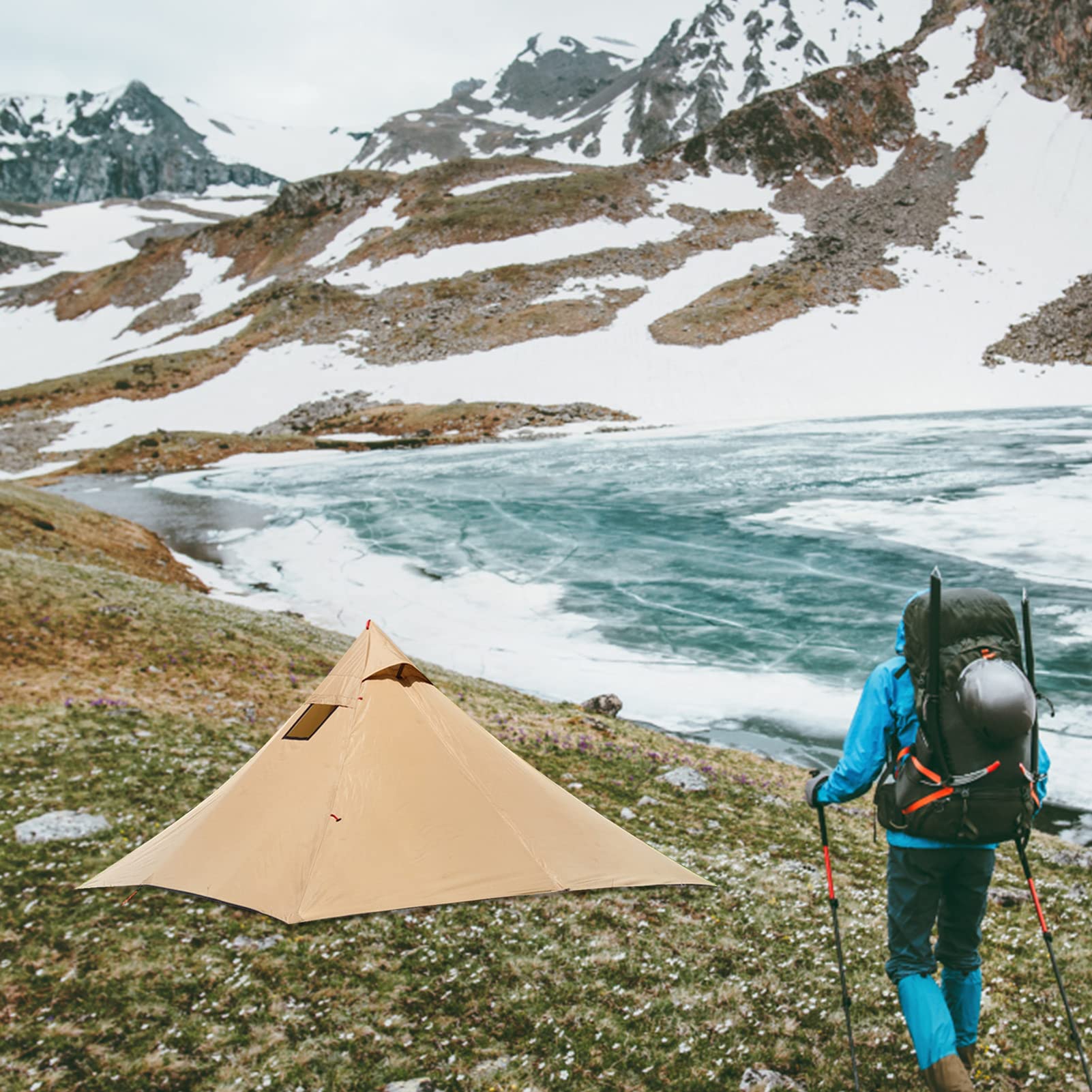 Tente De Camping 1 Personne - Tente Extérieure Imperméabilisant Pour
