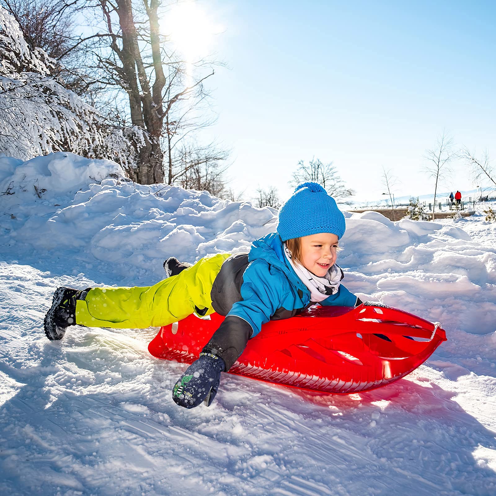 Guanti Da Neve Per Bambini 2-6 Anni - Impermeabili, Antivento, Design Dinosauro, Per Sci E Giochi Invernali - Foto 5
