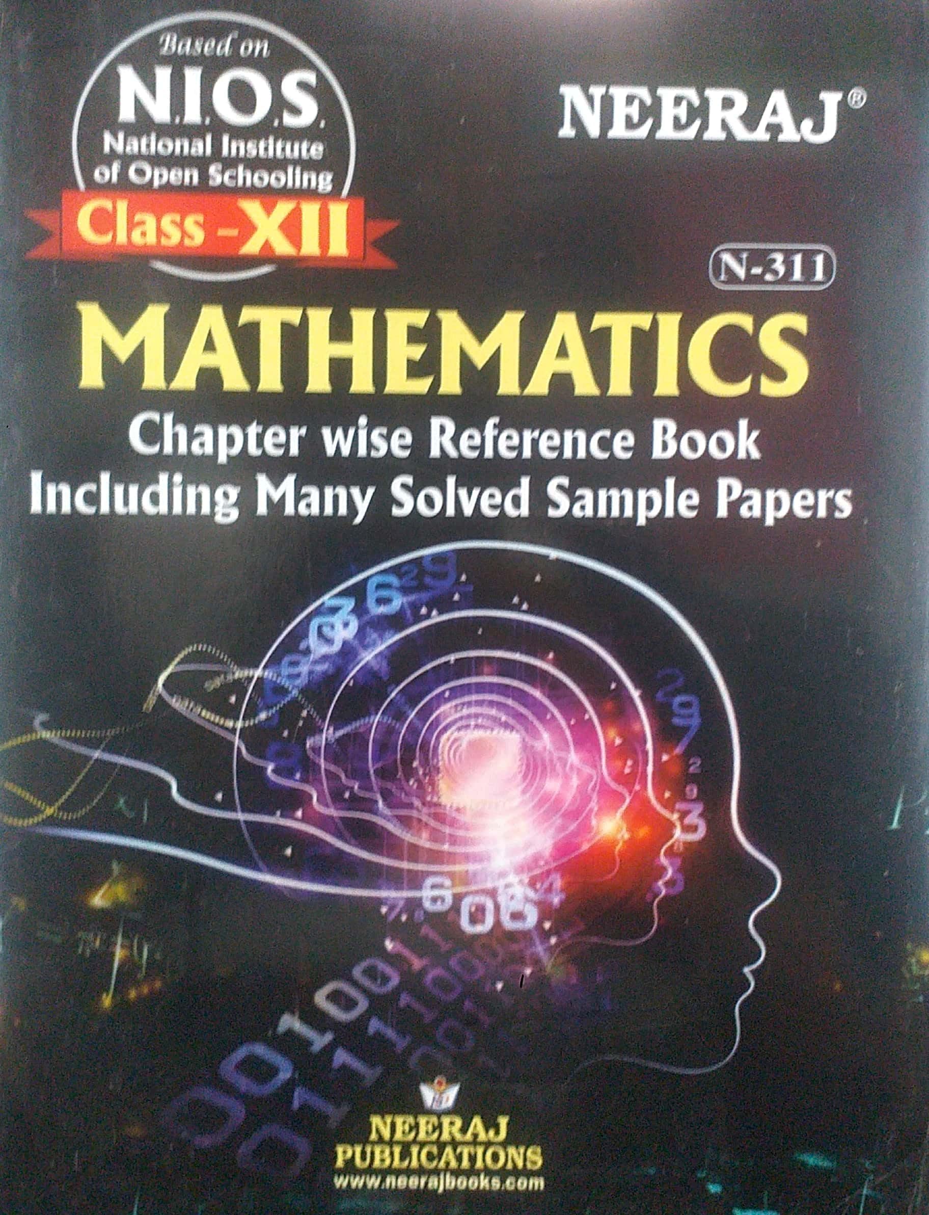 Nios Mathematics Class 12 Study Guide And Model Paper English Medium As Per Latest Syllabus