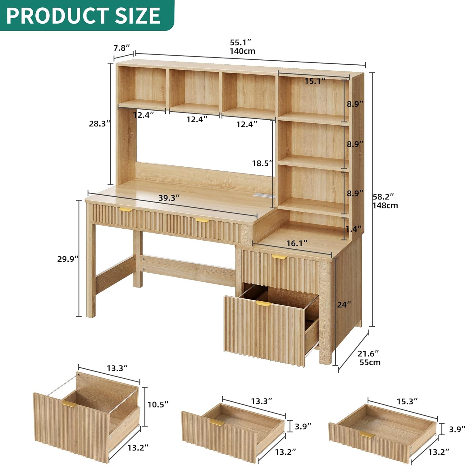Transform Your Workspace: YITAHOME 55" Computer Desk Review