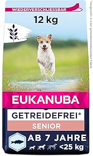 Eukanuba Dog Food Grain-Free with Fish for Small and Medium Breeds - Dry Food for Senior Dogs, 12 kg product image