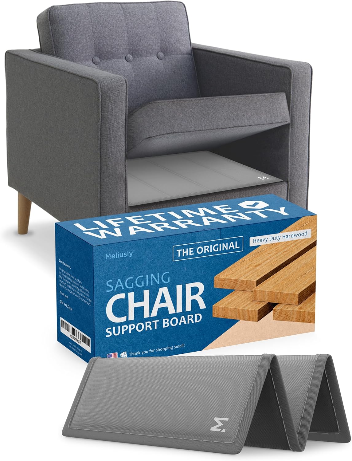 Meliusly Chair Cushion Support for Sagging Seat (17x22) Sagging Chair Support for Sagging