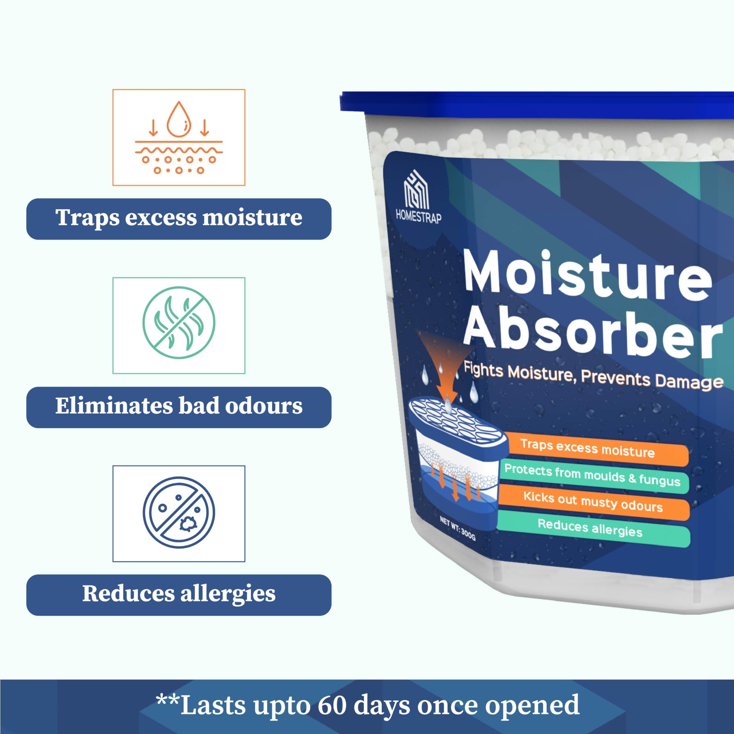 HomeStrap Moisture Absorber - Protect Your Belongings -7