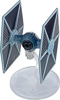Hot Wheels Star Wars Rogue One Starship Vehicle, TIE Fighter, Blue