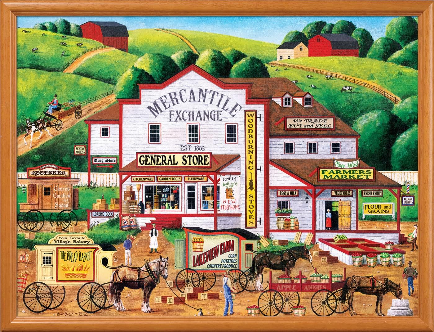 MasterPieces 300 Piece EZ Grip Jigsaw Puzzle - Morning Deliveries - 18"x24"