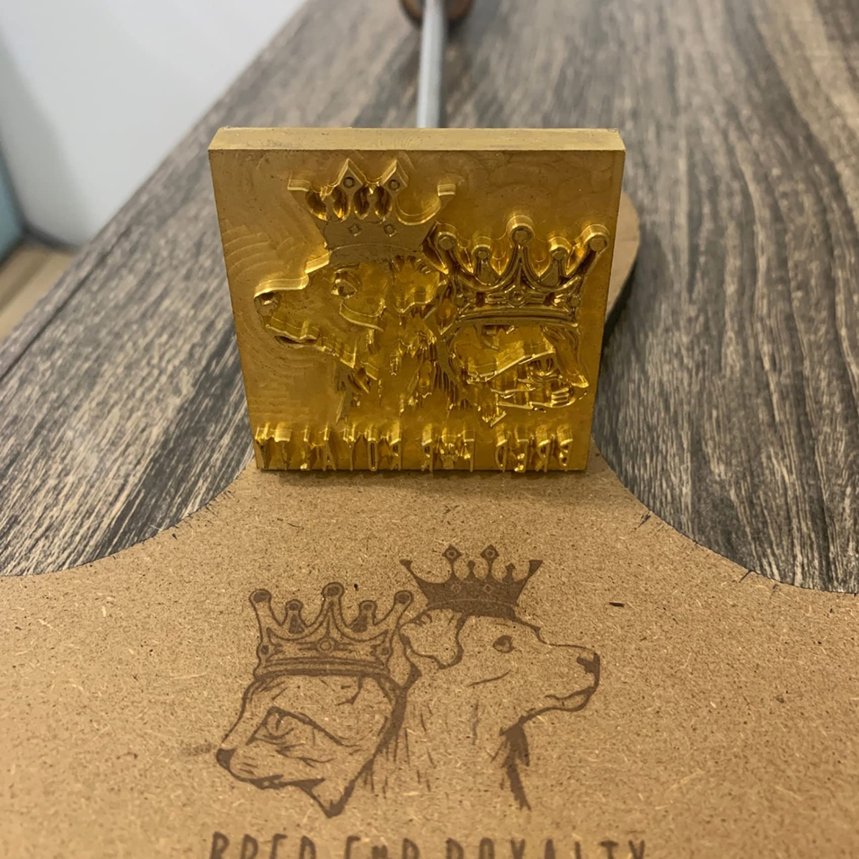Branding Eisen Benutzerdefinierte Metall Branding Eisen für Holz Branding Eisen Stempel für Holz Fleisch Papier Kunststoff (5,1 x 5,1 cm)