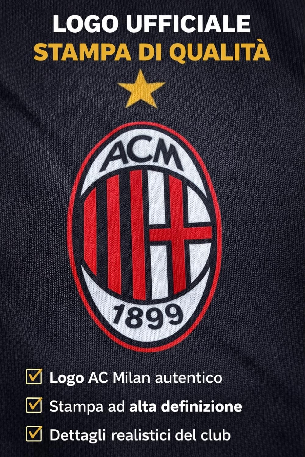 Pantaloncini Milan Replica Ufficiali Autorizzati - Pantaloni Adulto/Ragazzo/Bambino