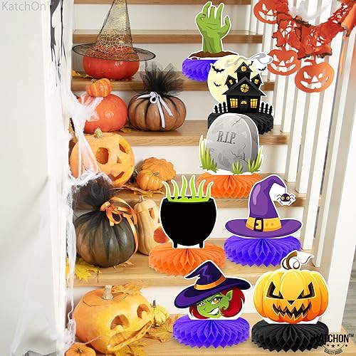 Miniatura 7 de KatchOn, Centros de mesa de Halloween para mesas, paquete de 8, centro de mesa de calabaza para decoraciones de mesa de Halloween, decoración de