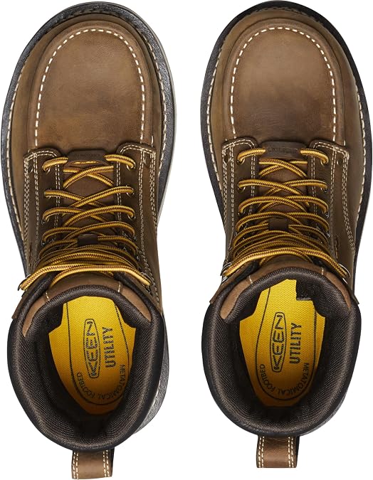KEEN Utility Men's Cincinnati 8 Composite Toe Waterproof 90 Degree Heel Heavy Duty Work Boots