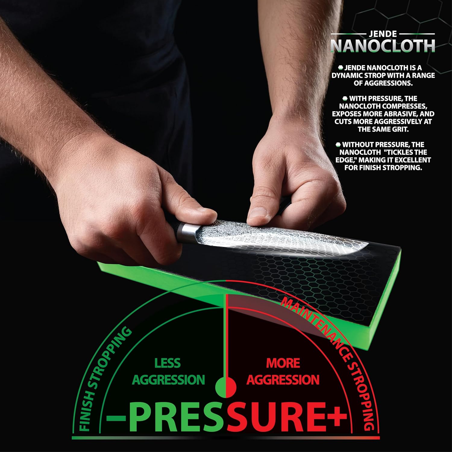Jende Nanocloth 8 Micron Knife Strop 210x70mm(unloaded)-Premium Ultra bench knife Strop for Diamond Emulsions