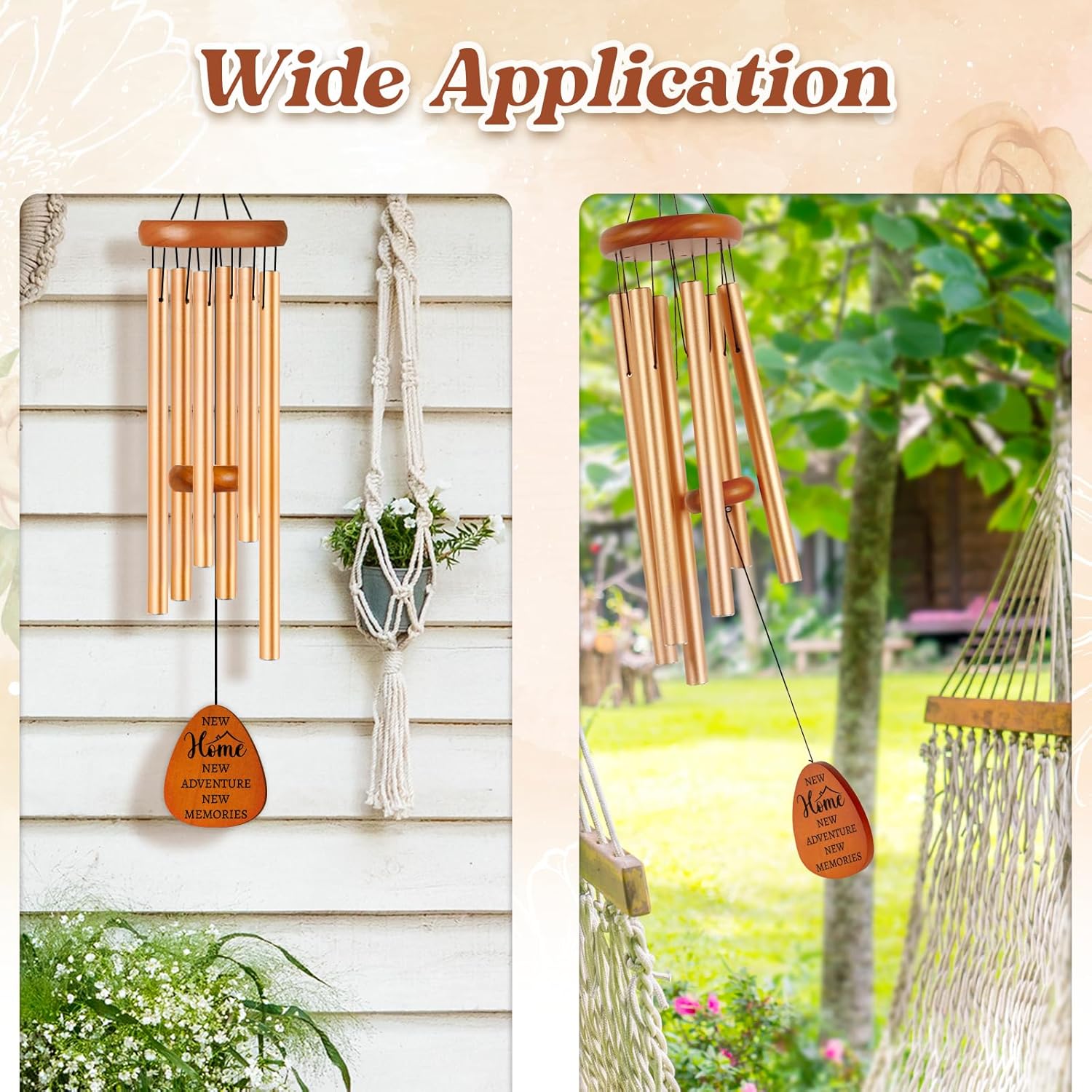 House Warming Gifts New Home, Housewarming Wind Chimes, New Home Gift Ideas for Women Men Friends Couples Coworker, Housewarming Gifts for New Apartment, House, Large 36 inch