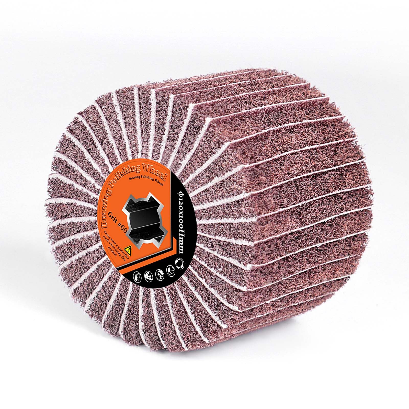 Sanding Roller Brush, Synthetic Fibre Brush for Satin Machine Sanding Rollers 60 Grit for Wood Metal, Stone Surfaces