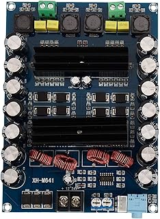 Fangyid XH-M641 TPA3116D2 DC12V 24V 150W X 2 Audio Digital High Power 2 Channels Car Amplifier with Boost Board G2-010