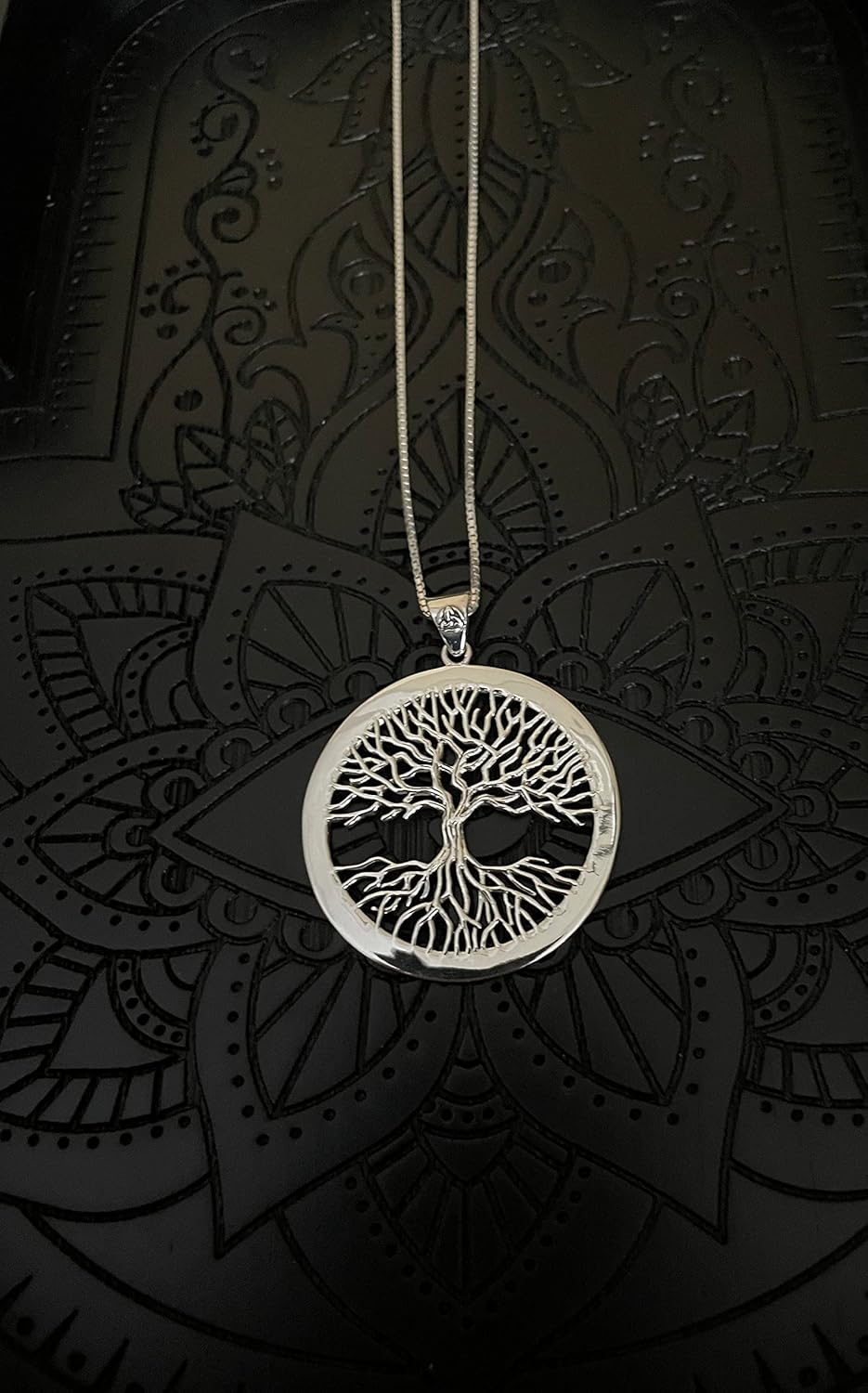 Jewelry Trends Large Celtic Tree of Life Protection Pendant Necklace 18" - Image 5