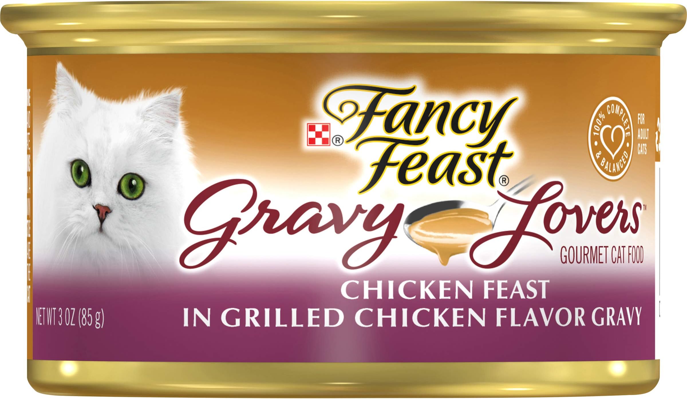Gravy Lovers Wet Cat Food, Chicken, 3 Oz Can