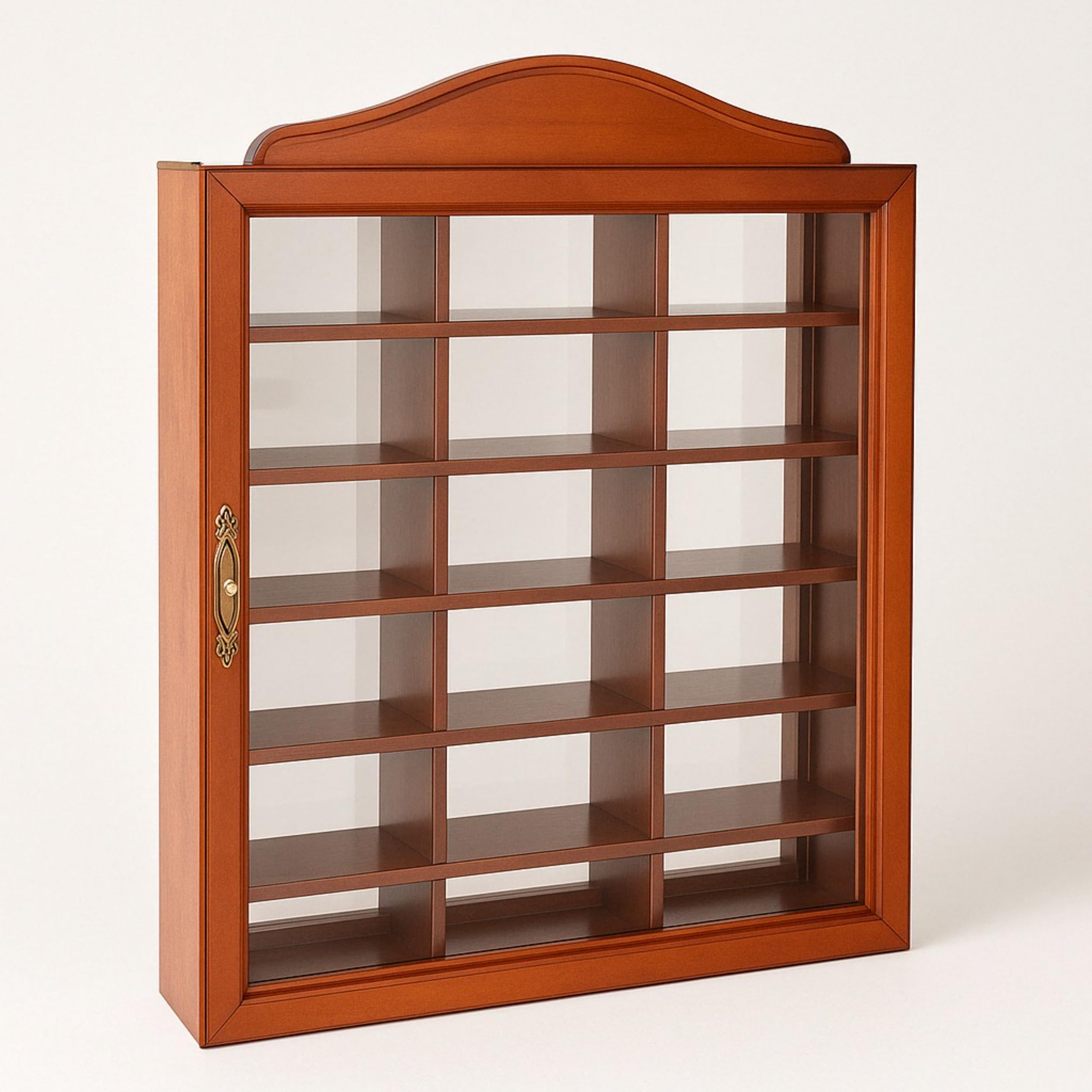 Vitrina para Pared Madera y Cristal Cierre Magnetico 42 cm