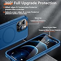 Vista 4 de Red2Fire Funda magnética fuerte para iPhone 12 Pro Max [compatible con MagSafe] con 2 unidades [protector de pantalla de vidrio templado] Funda